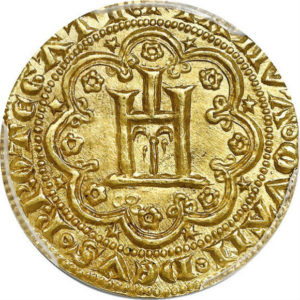 トップグレード ジェノヴァ(イタリア) ジェノヴィーノ 金貨 1339年〜1363年 MS63 PCGS