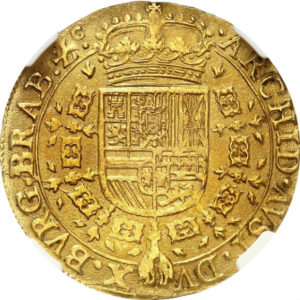 トップグレード ダブルソブリン金貨 ブラバント(ベルギー) フェリペ４世 ブリュッセル 1641年 MS63 NGC