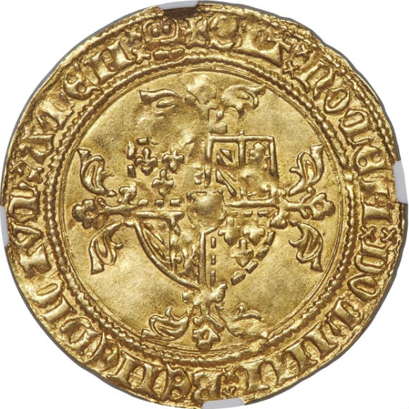 トップグレード ライオン金貨 フランドル(ベルギー) フィリップ３世 ヴァロワ=ブルゴーニュ家 ブリュージュ鋳造 MS64 NGC