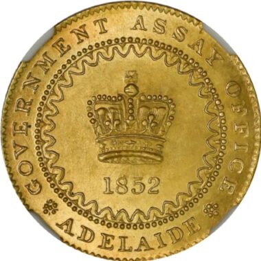 オーストラリア 初金貨 最希少クラス アデレード 1ポンド金貨 タイプ
