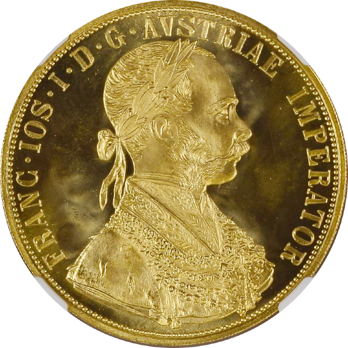 1915 オーストリア 1ダカット 金貨 NGC MS69 フランツ ヨーゼフ