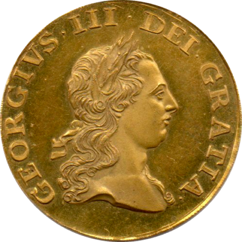 世界で３点のみのトップグレード(同列) ハーフギニー金貨 パターン貨 イギリス ジョージ３世 プルーフ カメオ 1764年 PF64CAMEO NGC