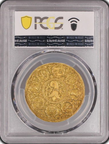 オンリーワングレード ５ダカット金貨 バーゼル(スイス) 都市景観 1710年頃 MS63 PCGS