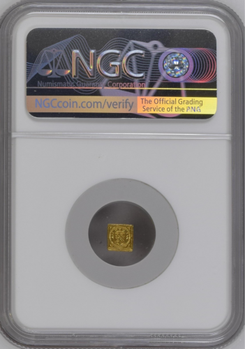 世界第2位グレード ニュルンベルク(ドイツ) クリッペ型 ラムダカット(金の羊) 金貨 1/16ダカットFDC 完全未使用 空前絶後品一歩手前 NGCラベルミス 1700年 MS67 NGC