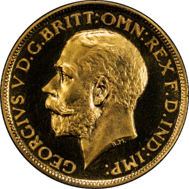 トップグレード 1ソブリン金貨 イギリス ジョージ5世 プルーフ