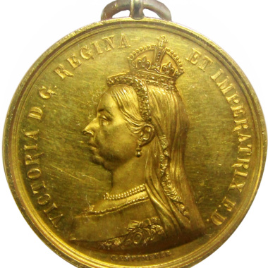 トップグレード ヴィクトリア 即位50周年記念 贈呈用 金メダル GOLDEN