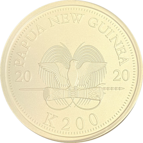 パプアニューギニア 極楽鳥 ドイツ領ニューギニア 1キロ銀貨 大型スラブ オットー・シュルツ 200キナ 2020年 PF70 MATTE NGC