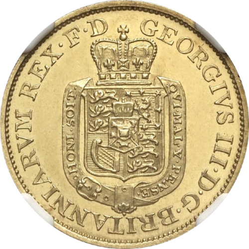 オンリーワングレード ハノーファー(ドイツ) 5ターラー金貨 パターン 試鋳貨 ジョージ3世 トーマス・ワイオン(2世)作 プルーフ カメオ 1813年 PF63CA NGC