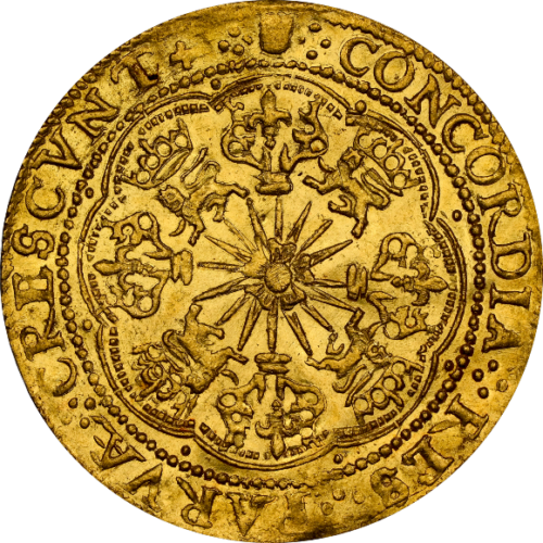ローズ・ノーブル金貨 ユトレヒト州 ネーデルラント連邦共和国(現オランダ) 1600〜1601年頃 MS63 NGC